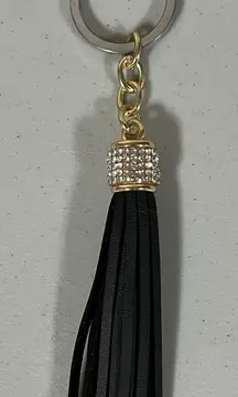 Black Gold Tassel Fringe Diamond Diamonds Key-Chain Key-Ring Key-Clip Fashion Accessory 🖤✨