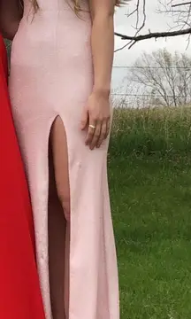 Pink Mermaid Prom Dress