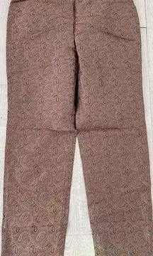 Macy’s Romantic Patterned Brown Loose Pants