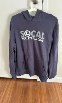 navy blue socal volleyball hoodie