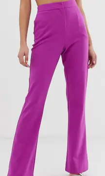 Fuschia Dress Flare Pants