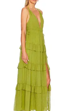 Tularosa , Dahlia Maxi Dress in Green size Large #7910