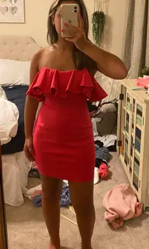 TC Elli’s Clothing Hot Pink Tight Dress