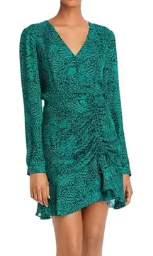 Parker‎ Dress Size 4 Green Jaguar Silk Blend New