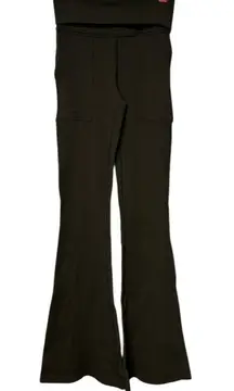 Aerie Offline Women's Leggings Foldover Low Rise Flared Leg Green Small NWT