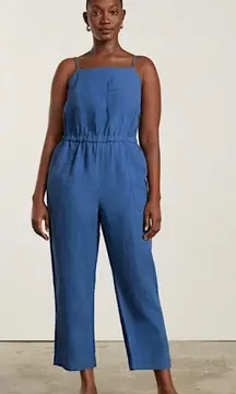 Everlane 100% Linen Shoestring Jumpsuit Size Medium