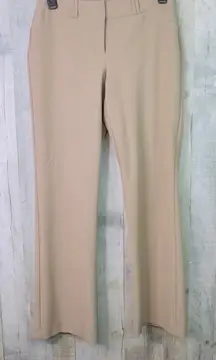 Alfani Size 4 (Minor Flaw small ink mark) Tan Wide Leg Slacks w/Faux Pockets