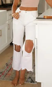 White Free People Jeans