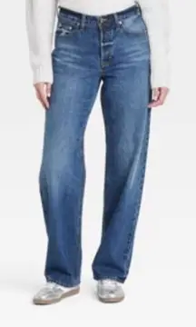 Universal Thread Women's Straight Leg Jeans - Deep Blue