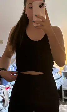 Black Crop Top