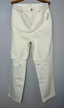 NEW Pac Sun Women’s White Boyfriend Jeans | 31