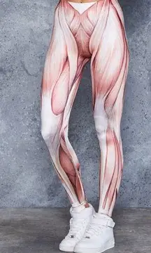 Blackmilk Muscles Tendons Leggings Anatomy Womens Size S