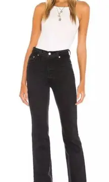Levi's Ribcage Bootcut High Rise Jeans in Black Lake- Size 25