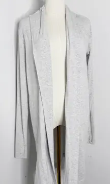 Athleta Pranayama Wrap Cardigan Fog Grey Size Small