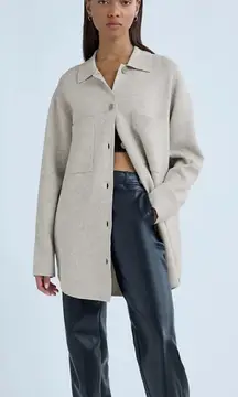 Aritzia Babaton Society Sweater Knit shacket