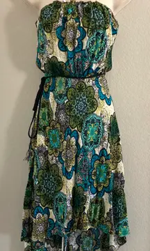 Like new strapless  high low dress. Sz XS