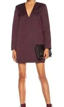 Alexander Wang Micro Paisley Tunic Silk-Blend Mini Dress Stardust 4 NWT