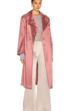 Sies Marjan NWT Double Breasted Trench Coat in Pink Size M