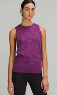 Lululemon Purple Swiftly Relaxed Muscle Tank Top Size Est. 12