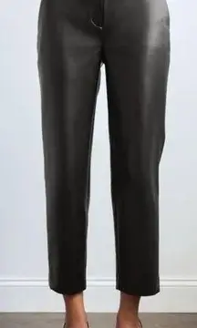 Aritzia Babaton Command Cropped Faux Leather Pant Size 4