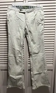 U.S. Polo Assn. Beige Flares‎ Jeans Low Rise Size 5/6 Zip/Button Pockets