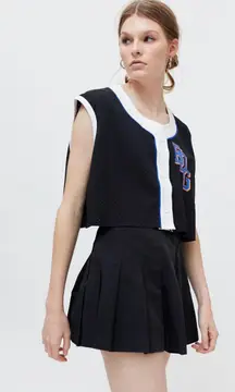 Malone Mesh Button-Front Vest NWT