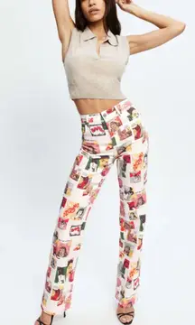 Comic Print Jeans