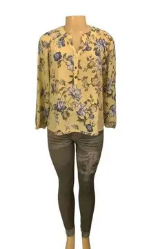 Charter Club Sz Small Petite Woman Floral Blouse