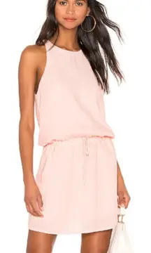 JOIE Dress Small Diega B 100%‎ Linen Persimmon Peach Halter Front Tie NWT