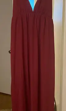 Maroon Maxi dress