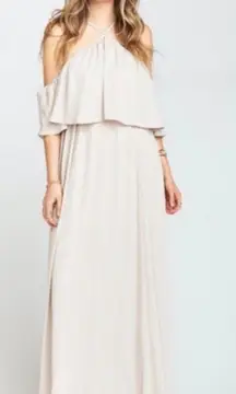 NWT  Rebecca ruffle maxi dress