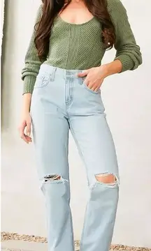 Levi's Low Pro Women's Jeans in Charlie Won Light Wash Distressed Size 29