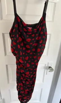 Sugar Dolls Kill Thrillz Dress Red Heart Slip 