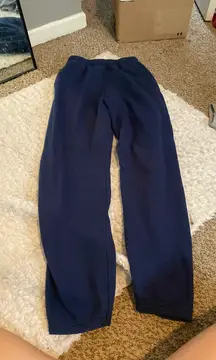 Blue sweatpants