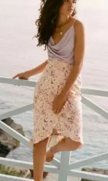 NWT $120  Peach Ruffled Skye Skirt 2