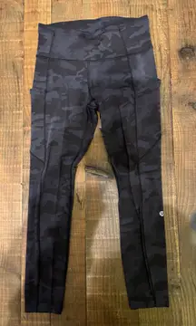 Lululemon Fast and Free High-Rise Tights Black Camo 4