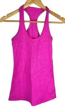 Lululemon‎ Cool Racerback Hot Pink Heathered Jewelled Magenta Est. Size 2/4
