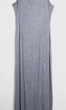 Peach Royal Grey Strappy Open Back Maxi Dress