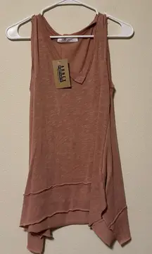 Project Social T Asymmetrical Hem Tank Top - Mauve