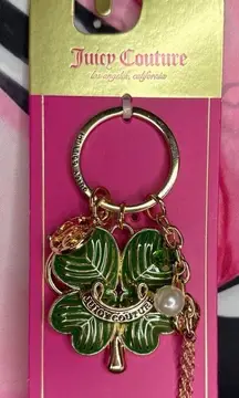 Juicy Couture 4 Leaf Clover Key Chain