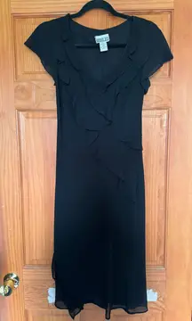 Vintage Beaded Black Dress