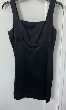 Vintage  Black Satin Dress