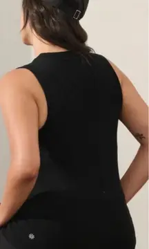 Athleta Womens Wool Blend Base Layer Outdoor Ascent Seamless Tank Size XL Black