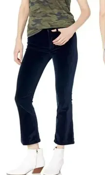 Hudson‎ Pants Womens 30 Dark Blue High Rise Brix Cropped Boot Corduroy New