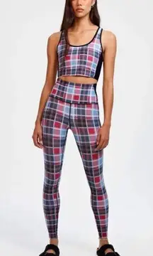 Splits59 Tartan Plaid Hi Waisted Hi Rise Women’s Leggings size small Jacinthe