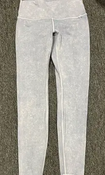 Lululemon Light Gray High-Waisted Leggings size 8