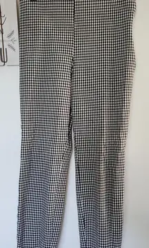 H&M  Black and White Checkered Dress Pants