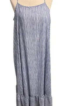 Mudpie NEW Striped Maxi Adora Tank Style Dress Size Medium Casual Flowy Coastal
