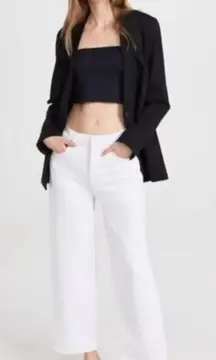 Spanx Black Collarless One Button Blazer Jacket Size XS