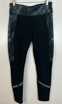 Sweaty Betty Black/Blue Marble High Rise Leggings Size Large
